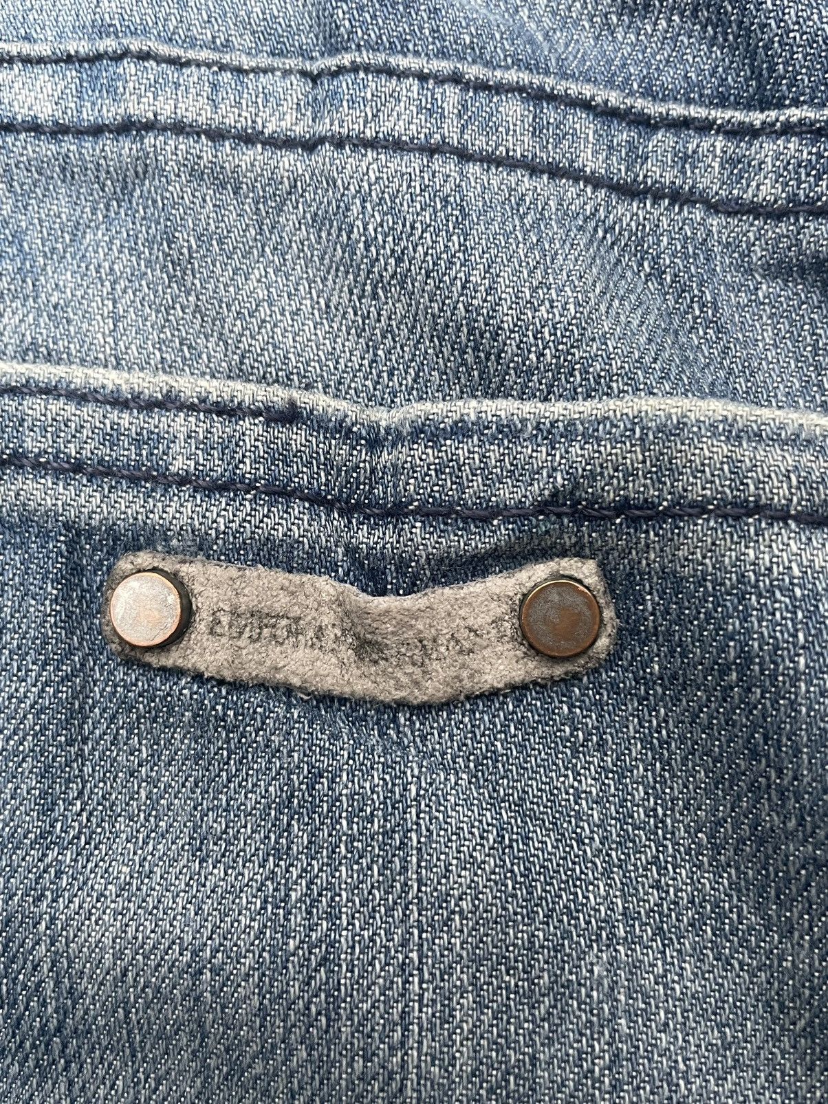 Designer Emporio Armani Distresed Denim Size US 31 - 11 Thumbnail
