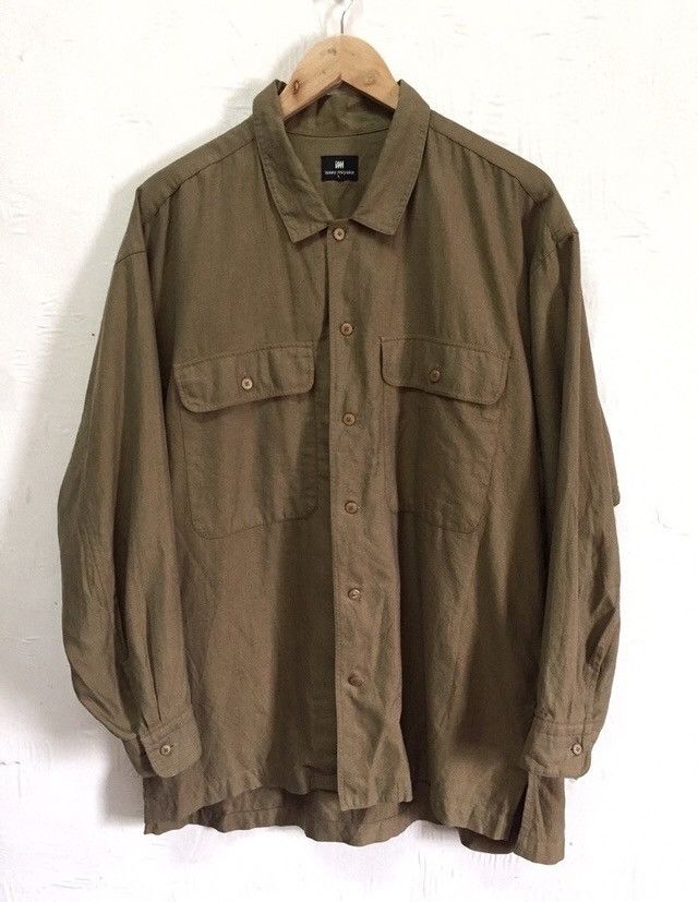 ISSEY MIYAKE BUTTON UPS SHIRT WITH DOUBLE POCKETS