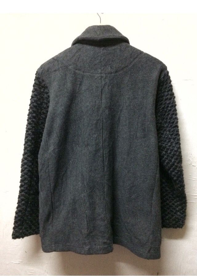 gomme GOMME HOMME GREY BUTTON UPS WOOL JACKET Size US L / EU 52-54 / 3 - 5 Thumbnail
