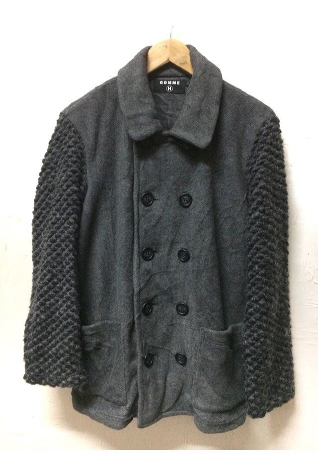 GOMME HOMME GREY BUTTON UPS WOOL JACKET
