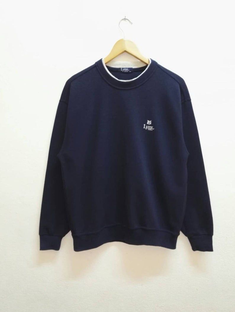 Vintage Vintage Lynx USA Sweatshirt embroidered Logo (Code 3) Size US M / EU 48-50 / 2 - 1 Thumbnail