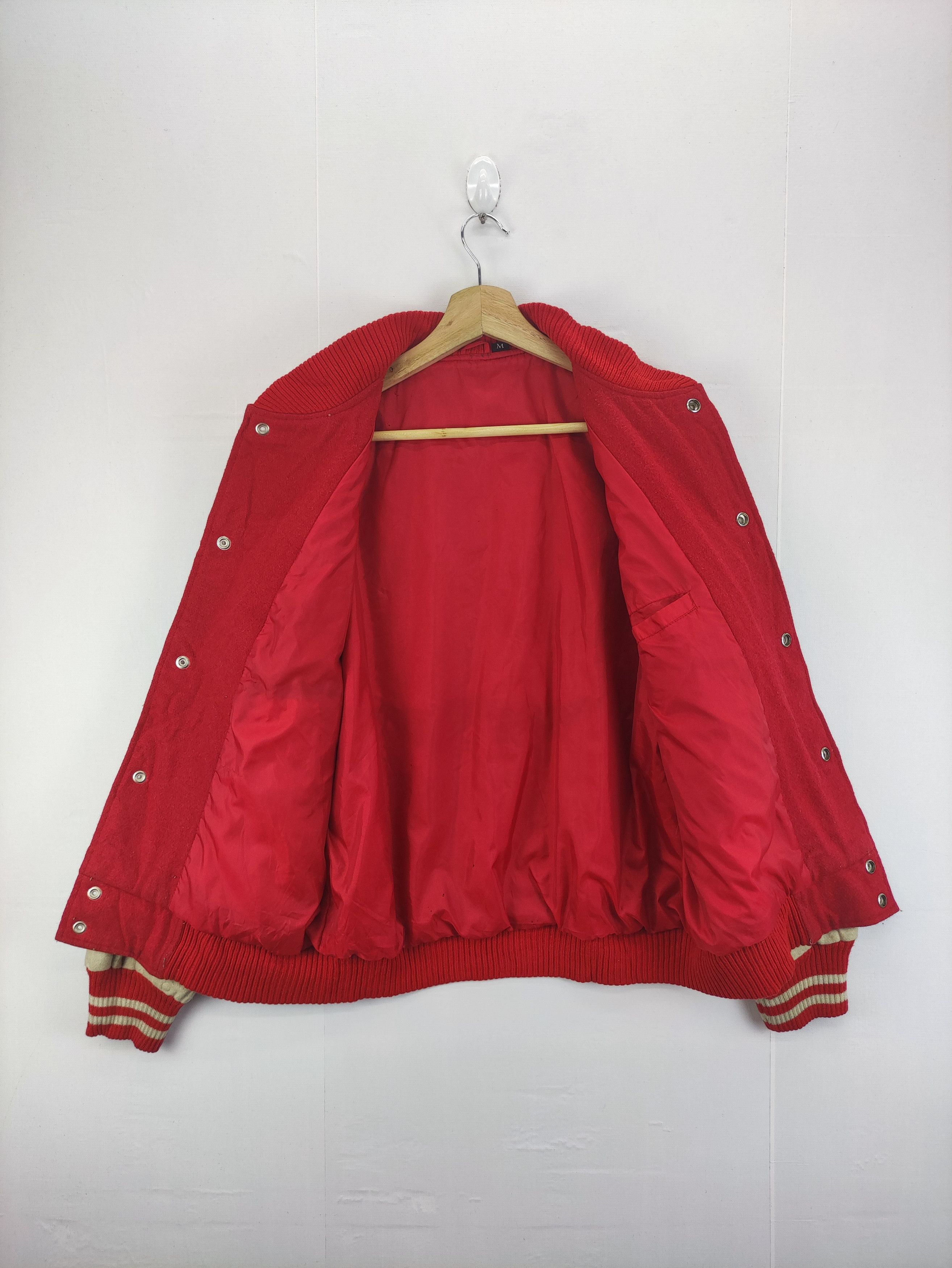 Vintage Vintage Varsity Wool Jacket Snap Button By Unbrand Size US M / EU 48-50 / 2 - 7 Thumbnail