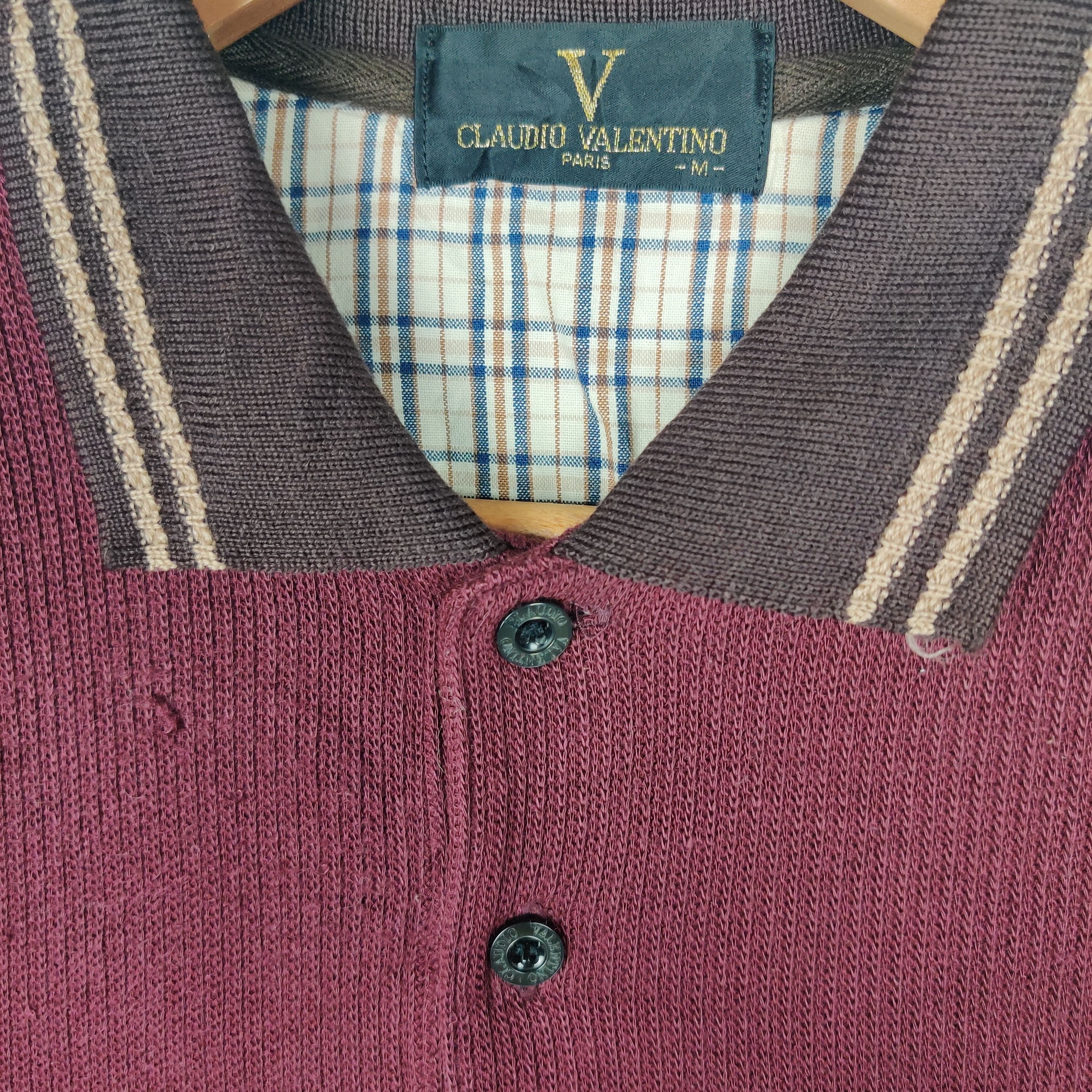 Designer × Valentino × Vintage Vintage 90's Claudio Valentino Paris Sweatshirt Embroidered Size US M / EU 48-50 / 2 - 3 Thumbnail