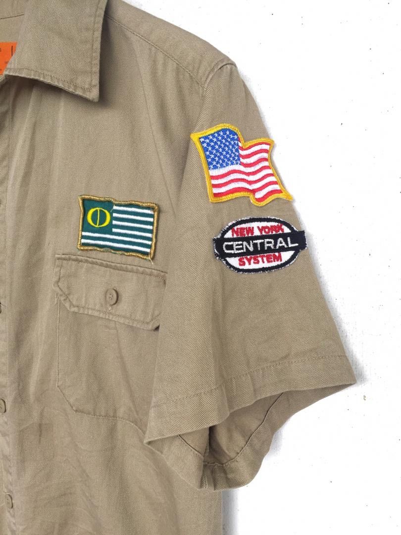 Vintage NHRA WINSTON DRAG RACING PATCHES BUTTON UPS SHIRT Size US M / EU 48-50 / 2 - 4 Thumbnail