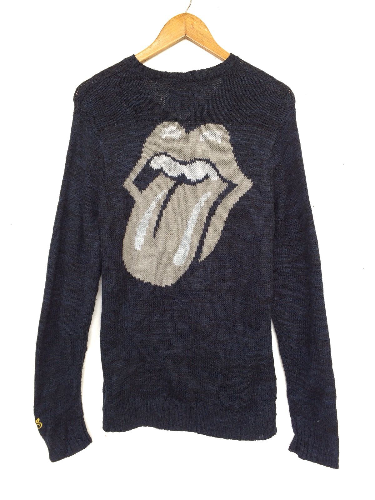 📌VIntage THE ROLLING STONES KNITWEAR BLUE NAVY