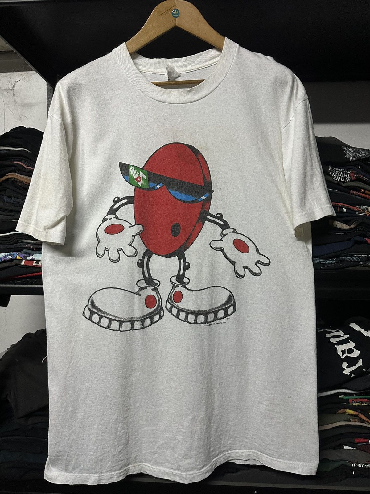 Cartoon Network × Vintage Vintage 90s The Seven Up Mirror Print Tee 7up Size US XXL / EU 58 / 5 - 1 Thumbnail