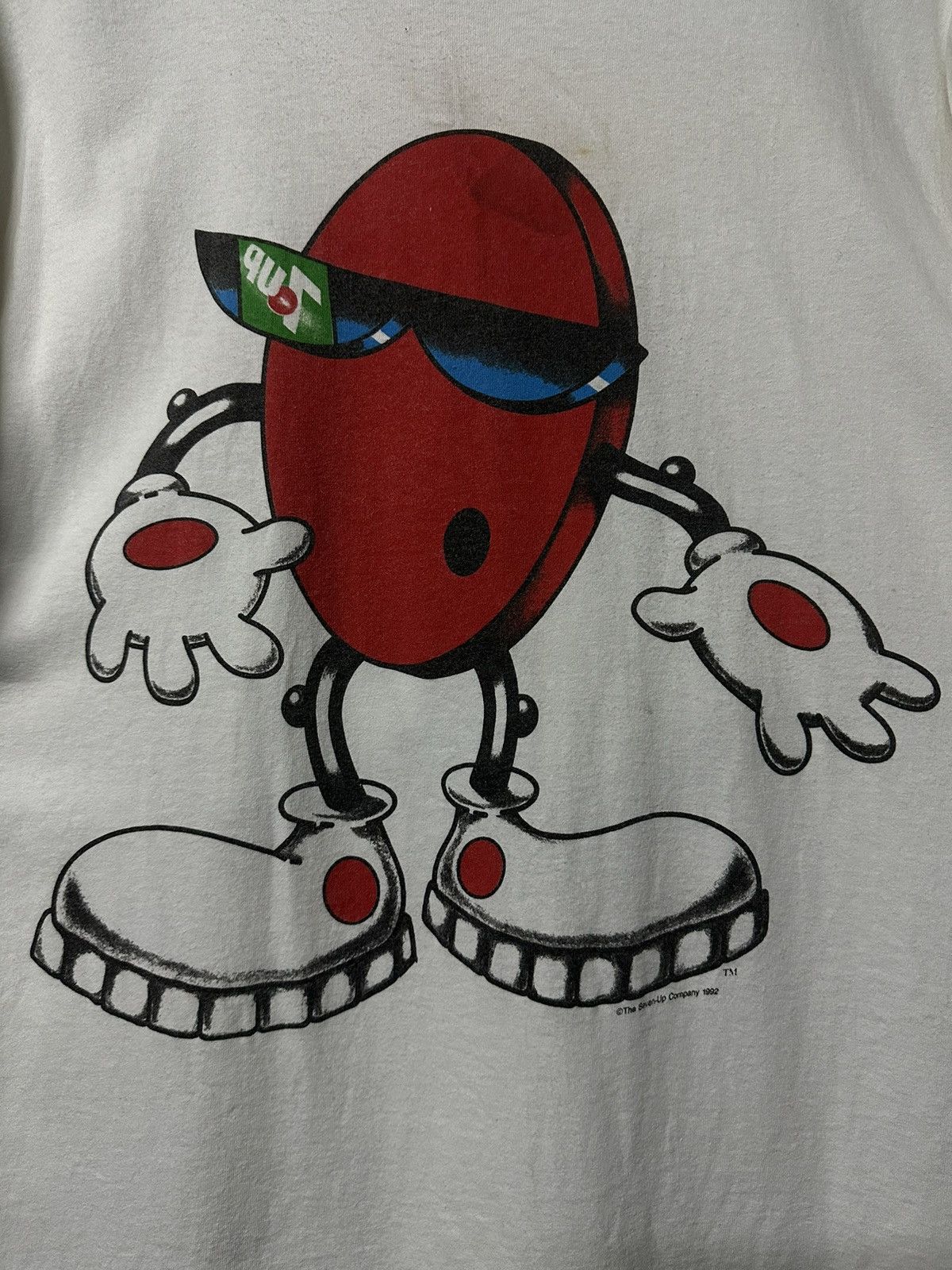 Cartoon Network × Vintage Vintage 90s The Seven Up Mirror Print Tee 7up Size US XXL / EU 58 / 5 - 3 Thumbnail