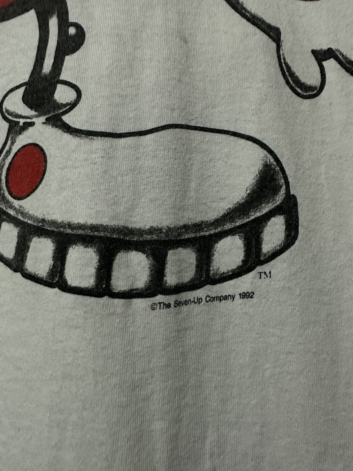 Cartoon Network × Vintage Vintage 90s The Seven Up Mirror Print Tee 7up Size US XXL / EU 58 / 5 - 4 Thumbnail