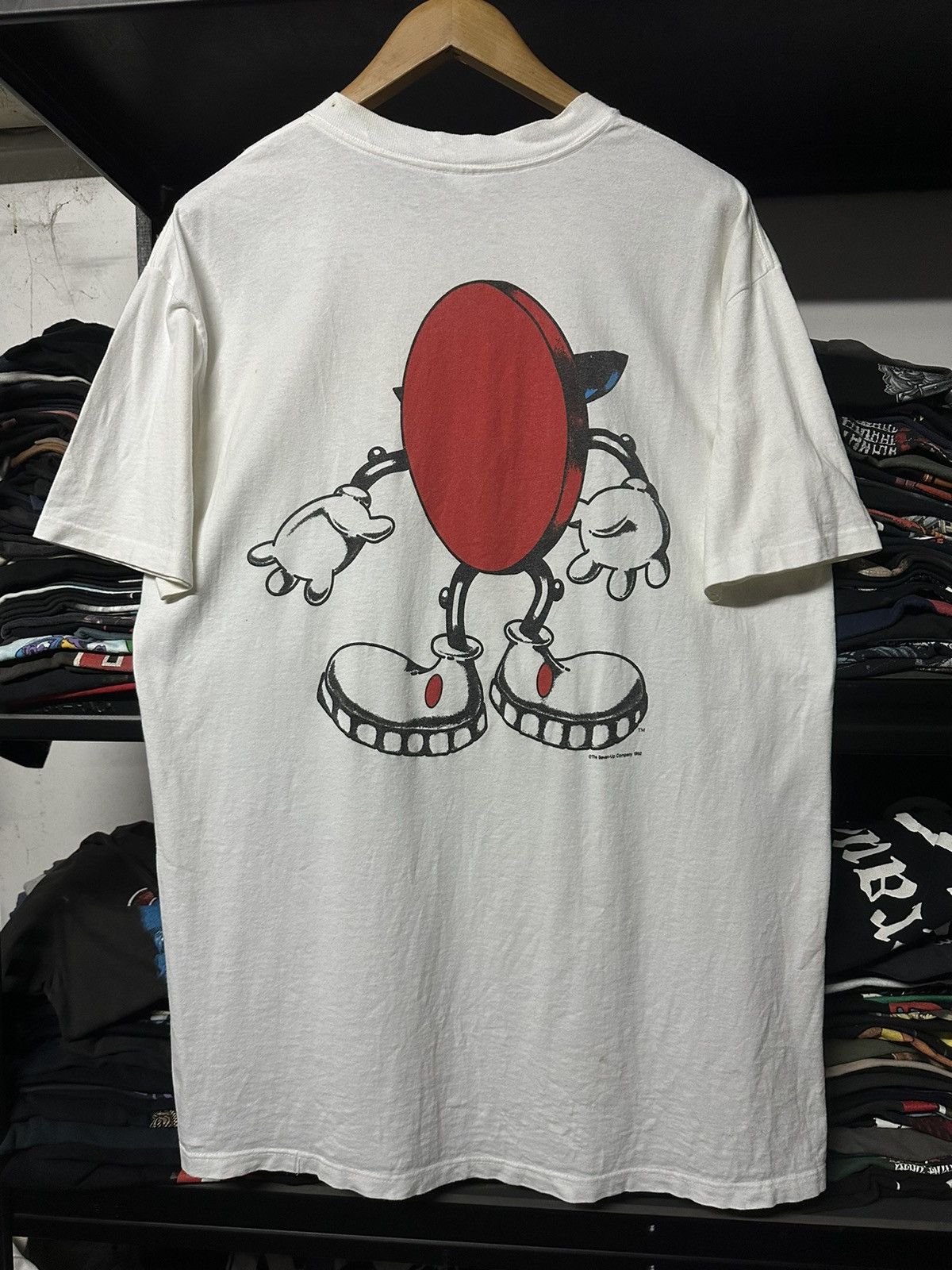 Cartoon Network × Vintage Vintage 90s The Seven Up Mirror Print Tee 7up Size US XXL / EU 58 / 5 - 2 Thumbnail