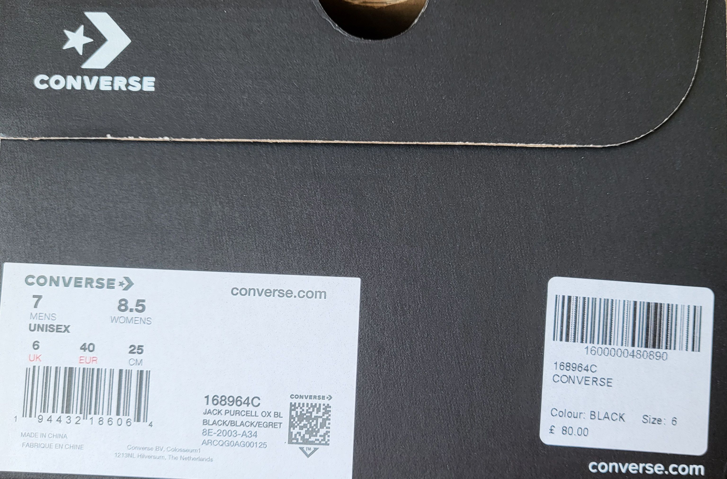 Converse × Dover Street Market Converse X DSM Jack Purcell Black Size US 7 / EU 40 - 8 Thumbnail