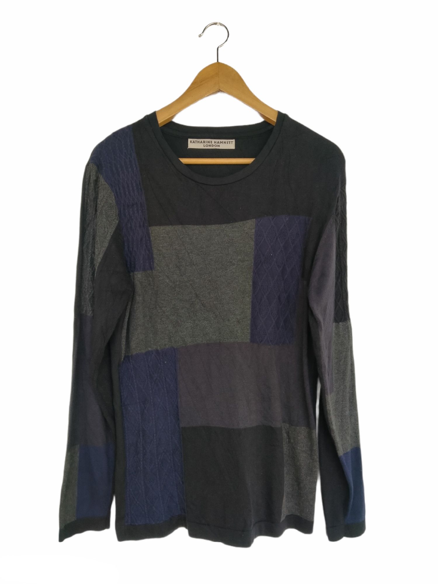Katharine Hamnett London Katharine Hamnett London Art Embroidery Patchwork L/S Tee Size US S / EU 44-46 / 1 - 1 Thumbnail