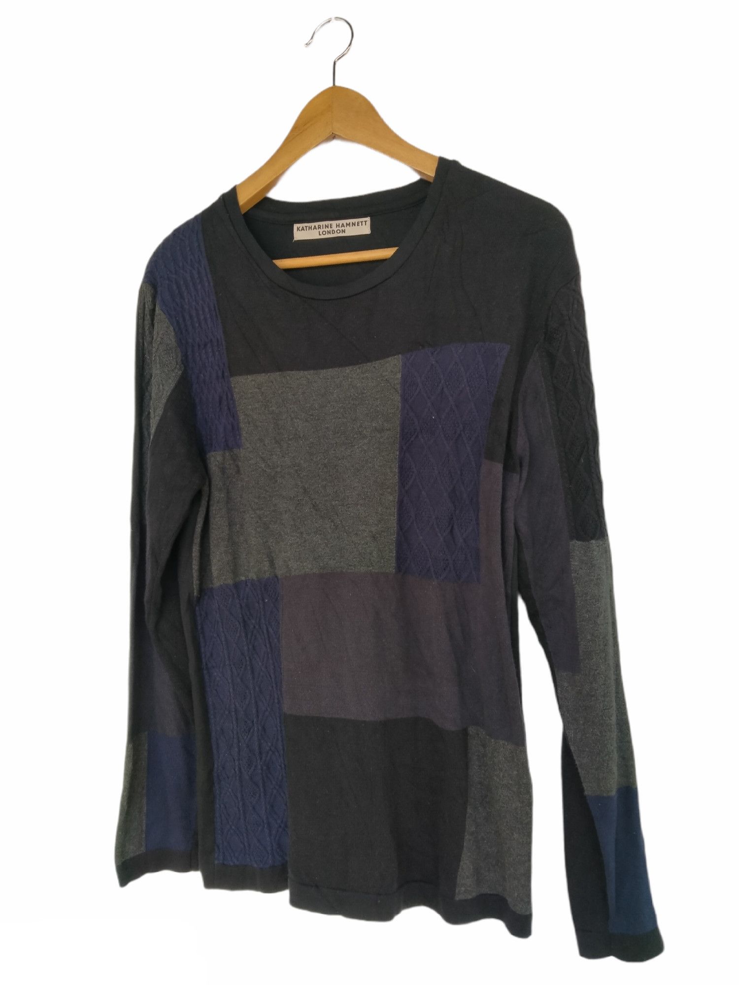 Katharine Hamnett London Katharine Hamnett London Art Embroidery Patchwork L/S Tee Size US S / EU 44-46 / 1 - 3 Thumbnail