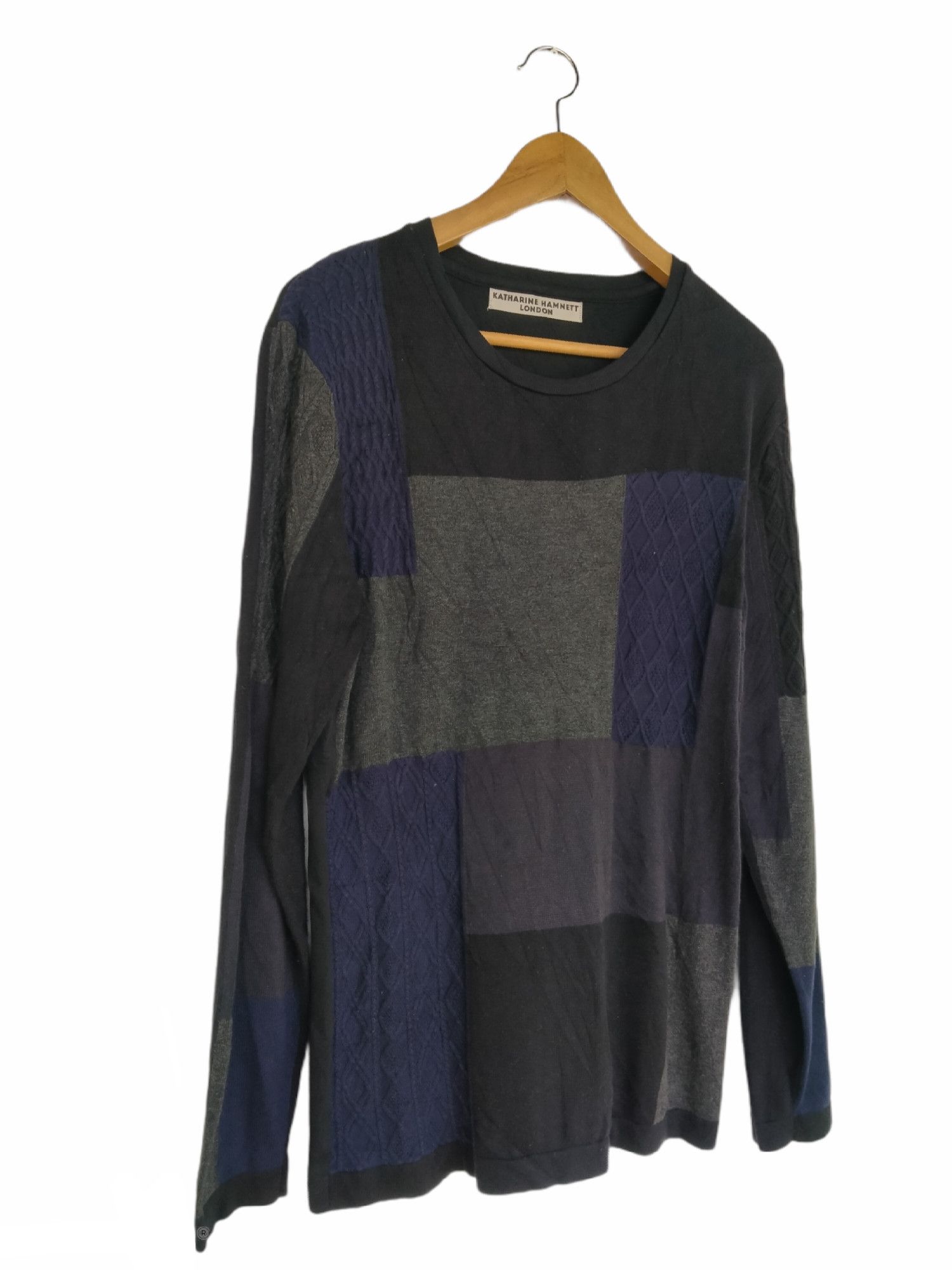 Katharine Hamnett London Katharine Hamnett London Art Embroidery Patchwork L/S Tee Size US S / EU 44-46 / 1 - 4 Thumbnail