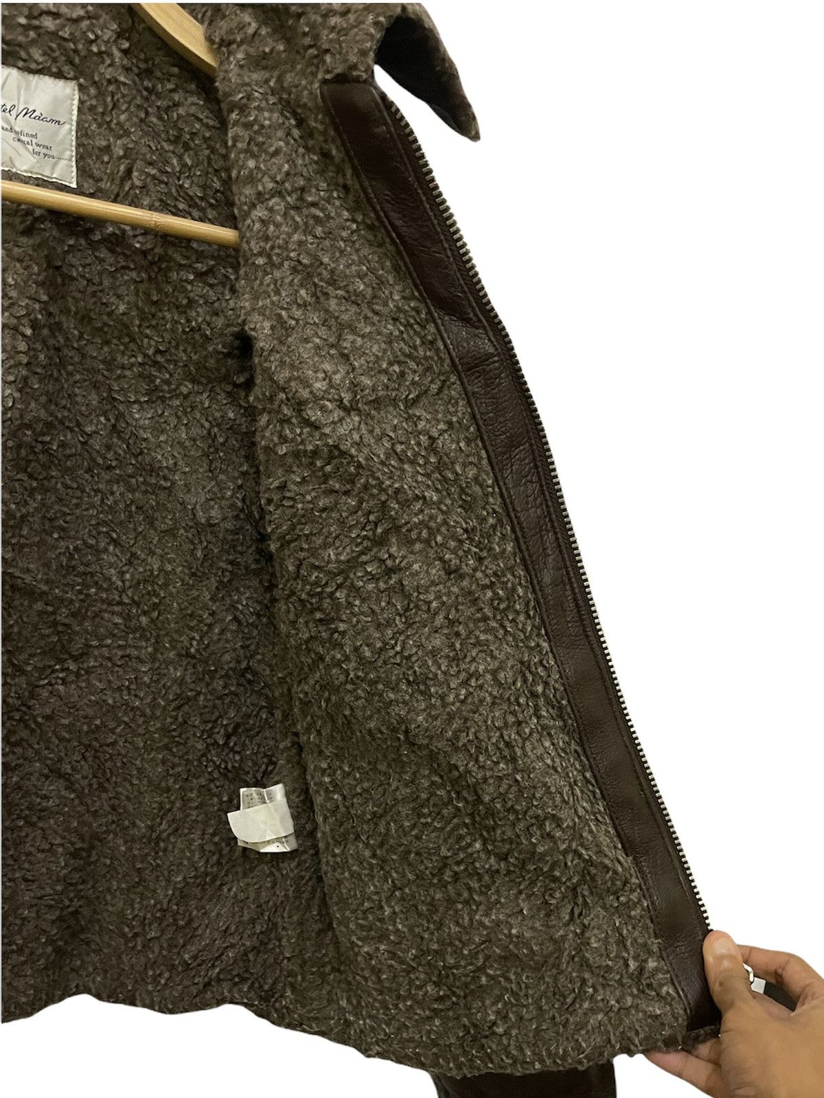 Leather Boa Leather Pastel Maam Zipper Jacket with Inner Wool Size US M / EU 48-50 / 2 - 16 Thumbnail