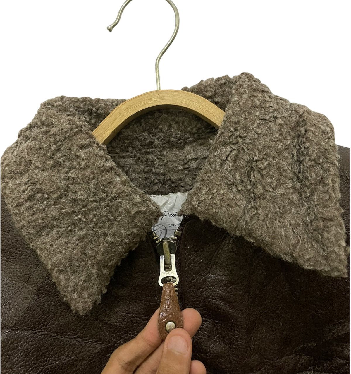 Leather Boa Leather Pastel Maam Zipper Jacket with Inner Wool Size US M / EU 48-50 / 2 - 13 Thumbnail