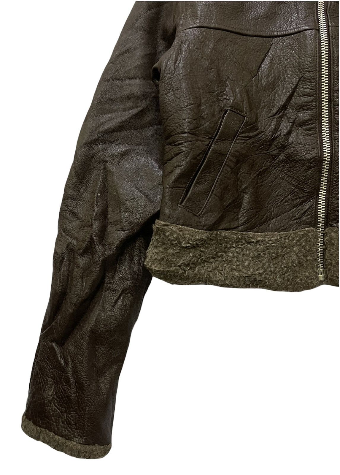 Leather Boa Leather Pastel Maam Zipper Jacket with Inner Wool Size US M / EU 48-50 / 2 - 5 Thumbnail