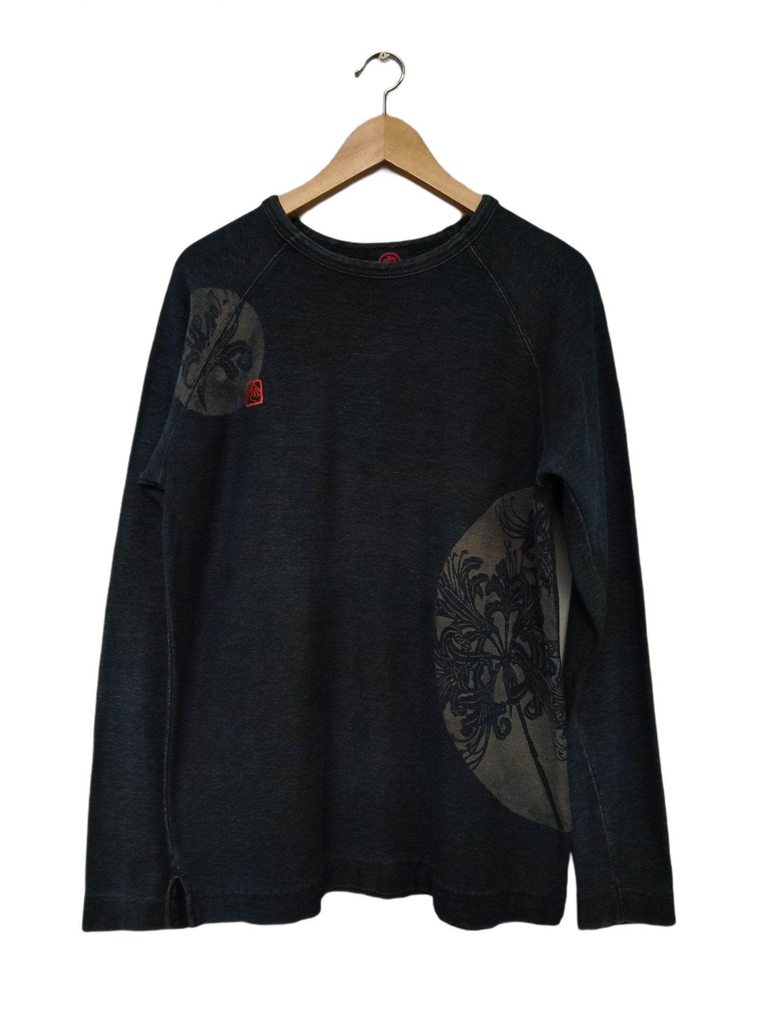 image of 45Rpm x Indigo Coromool Denim Indigo Blue Long Sleeve, Men's (Size Medium)