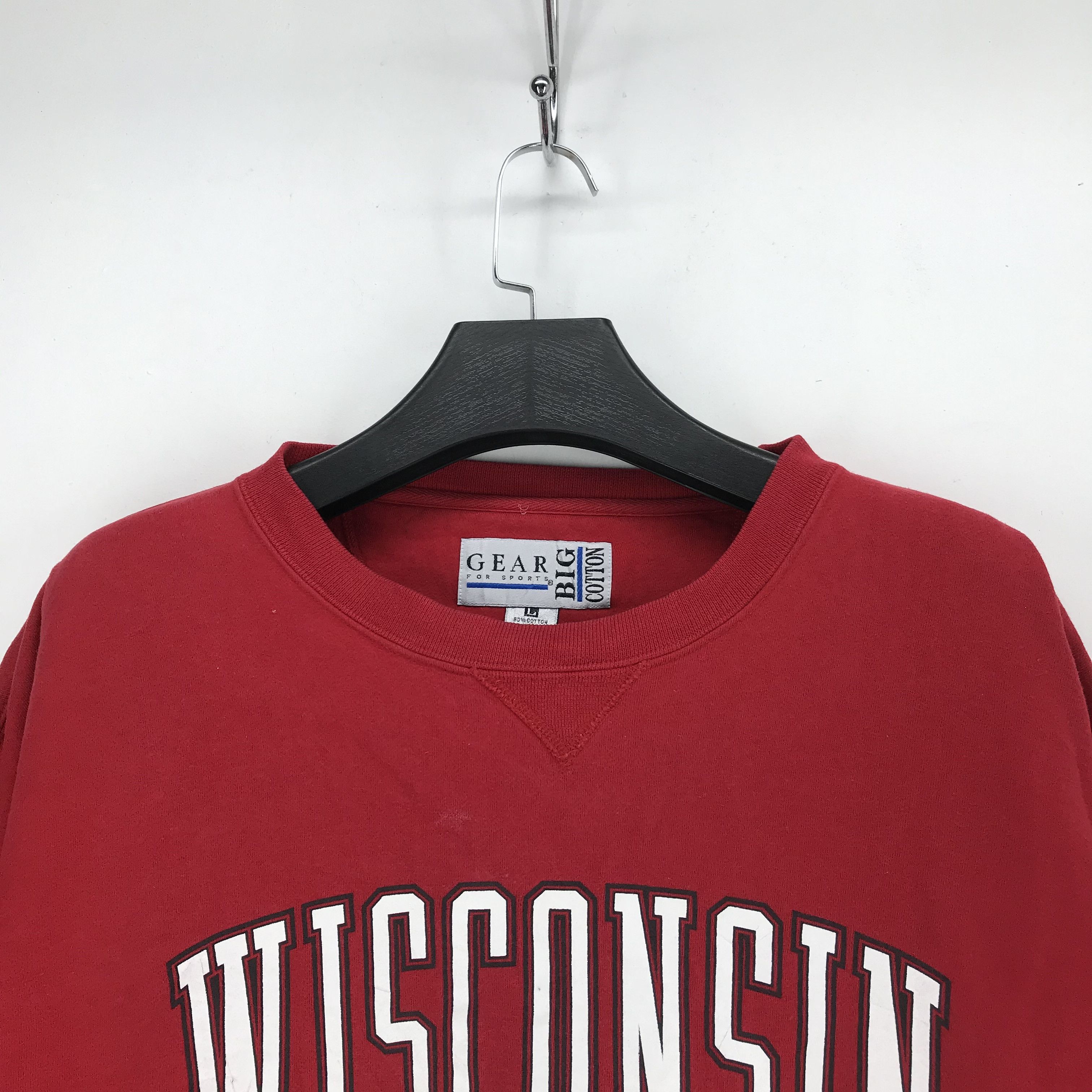 Gear for Sports WISCONSIN 1994 Rose Bowl Big Logo Sweatshirt #2154-84 Size US L / EU 52-54 / 3 - 2 Thumbnail
