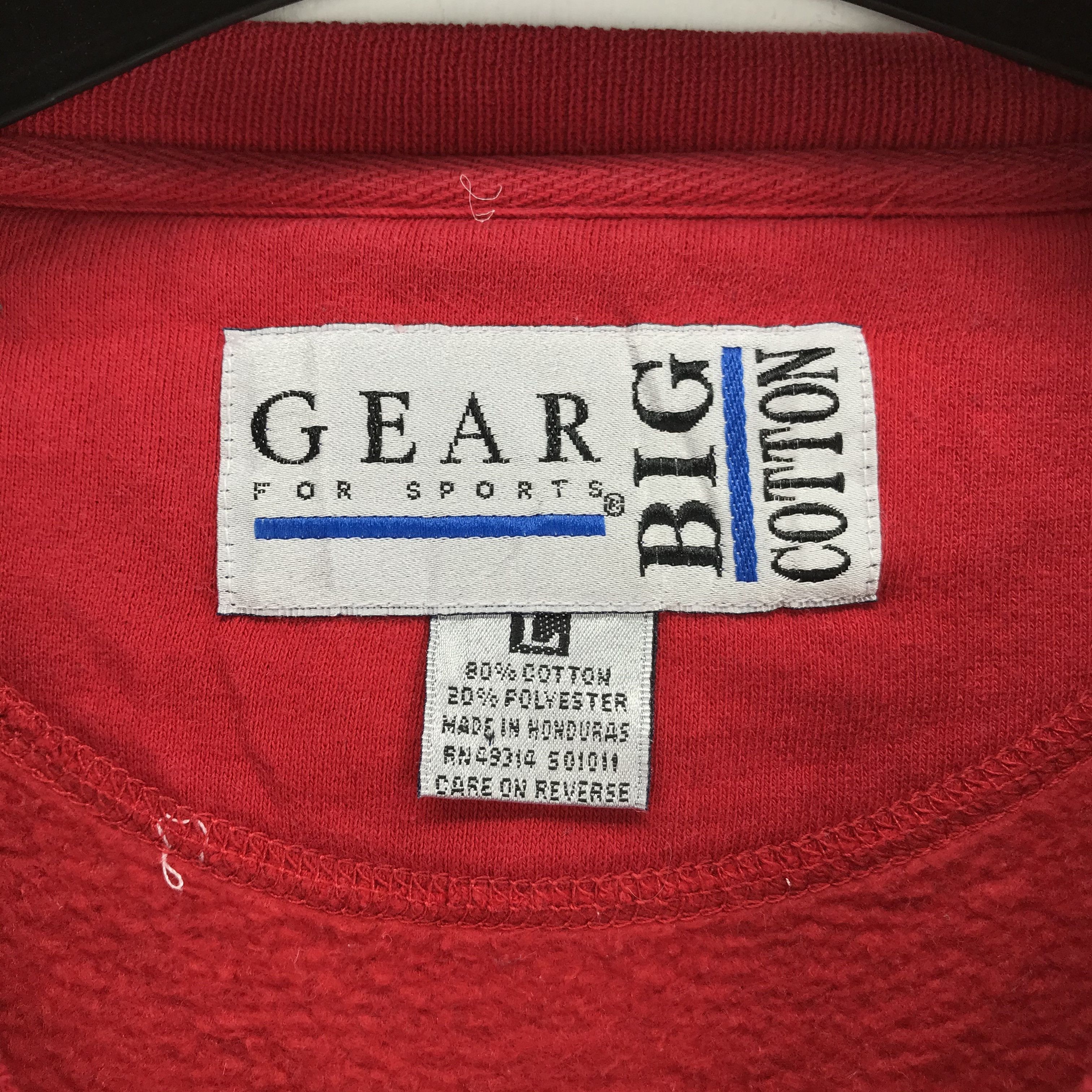 Gear for Sports WISCONSIN 1994 Rose Bowl Big Logo Sweatshirt #2154-84 Size US L / EU 52-54 / 3 - 6 Thumbnail