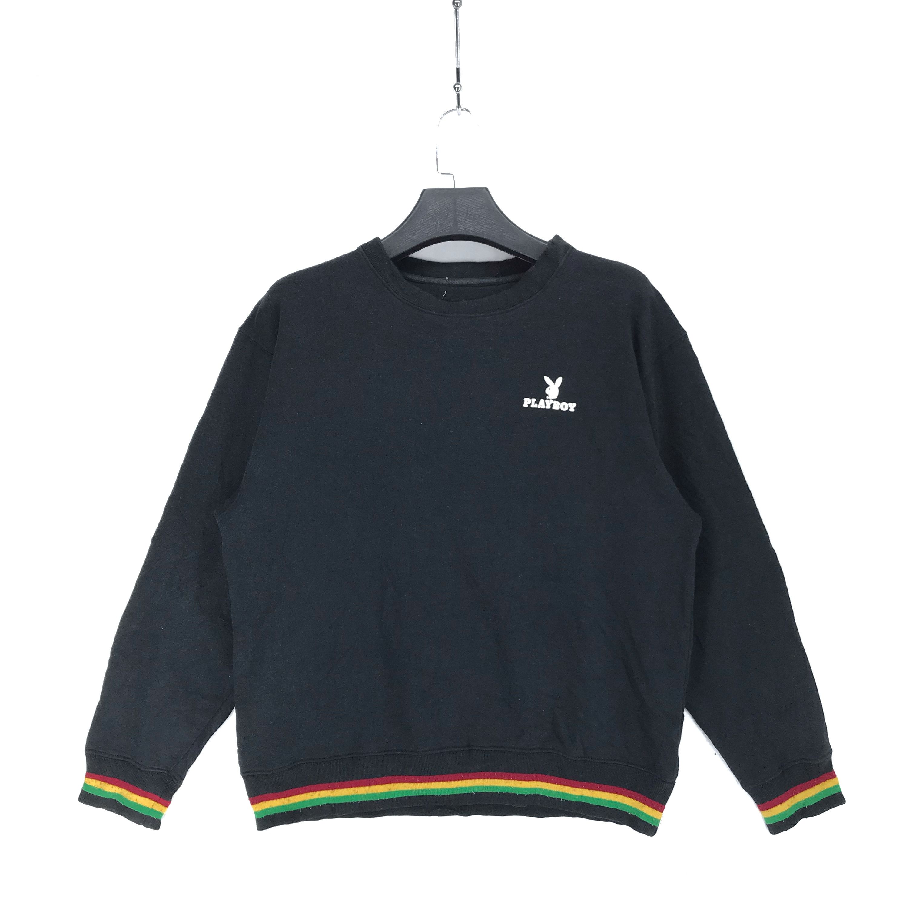 Bob Marley PLAY BOY Raggae Color Big Logo Sweatshirt #2162-84 Size US L / EU 52-54 / 3 - 3 Thumbnail