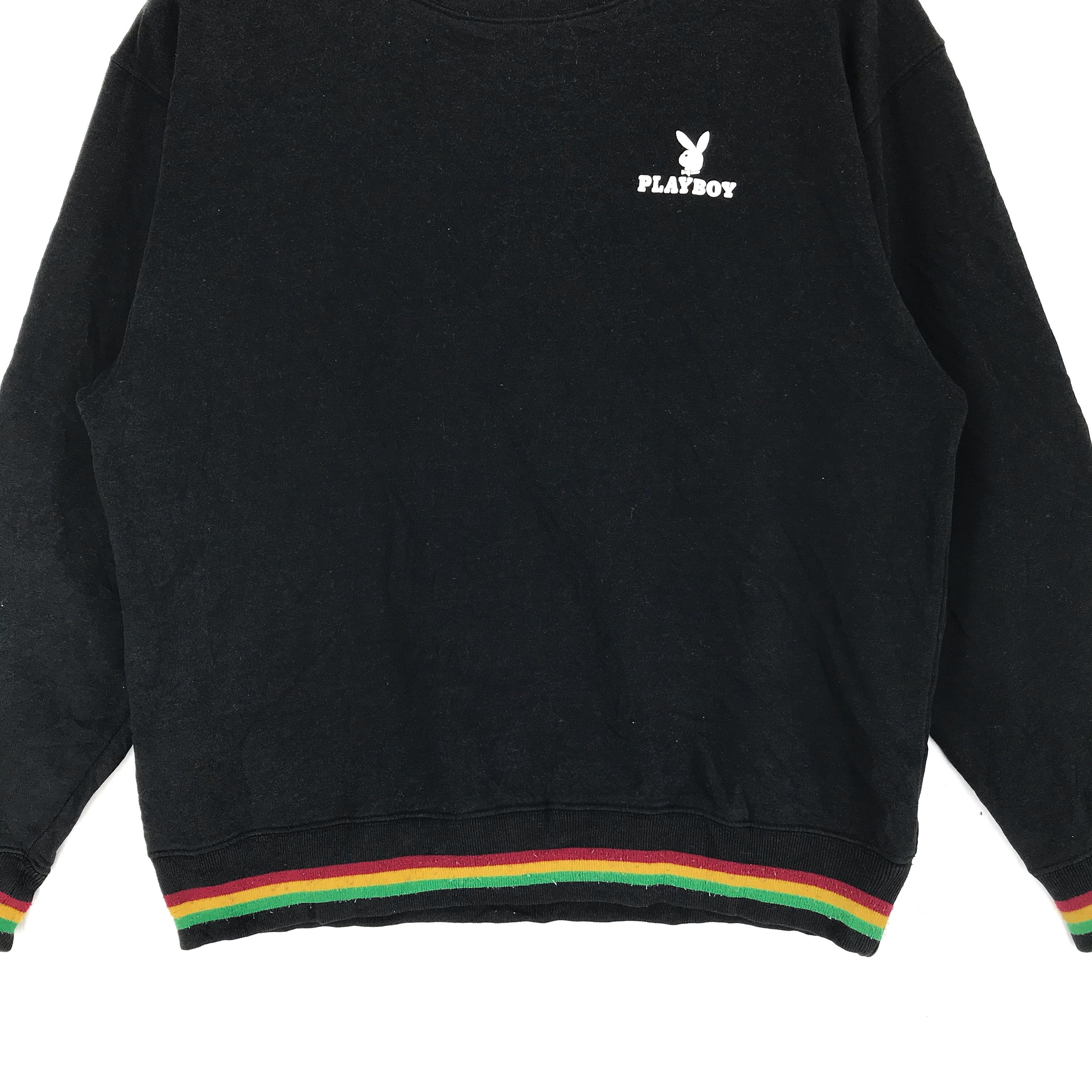 Bob Marley PLAY BOY Raggae Color Big Logo Sweatshirt #2162-84 Size US L / EU 52-54 / 3 - 6 Thumbnail