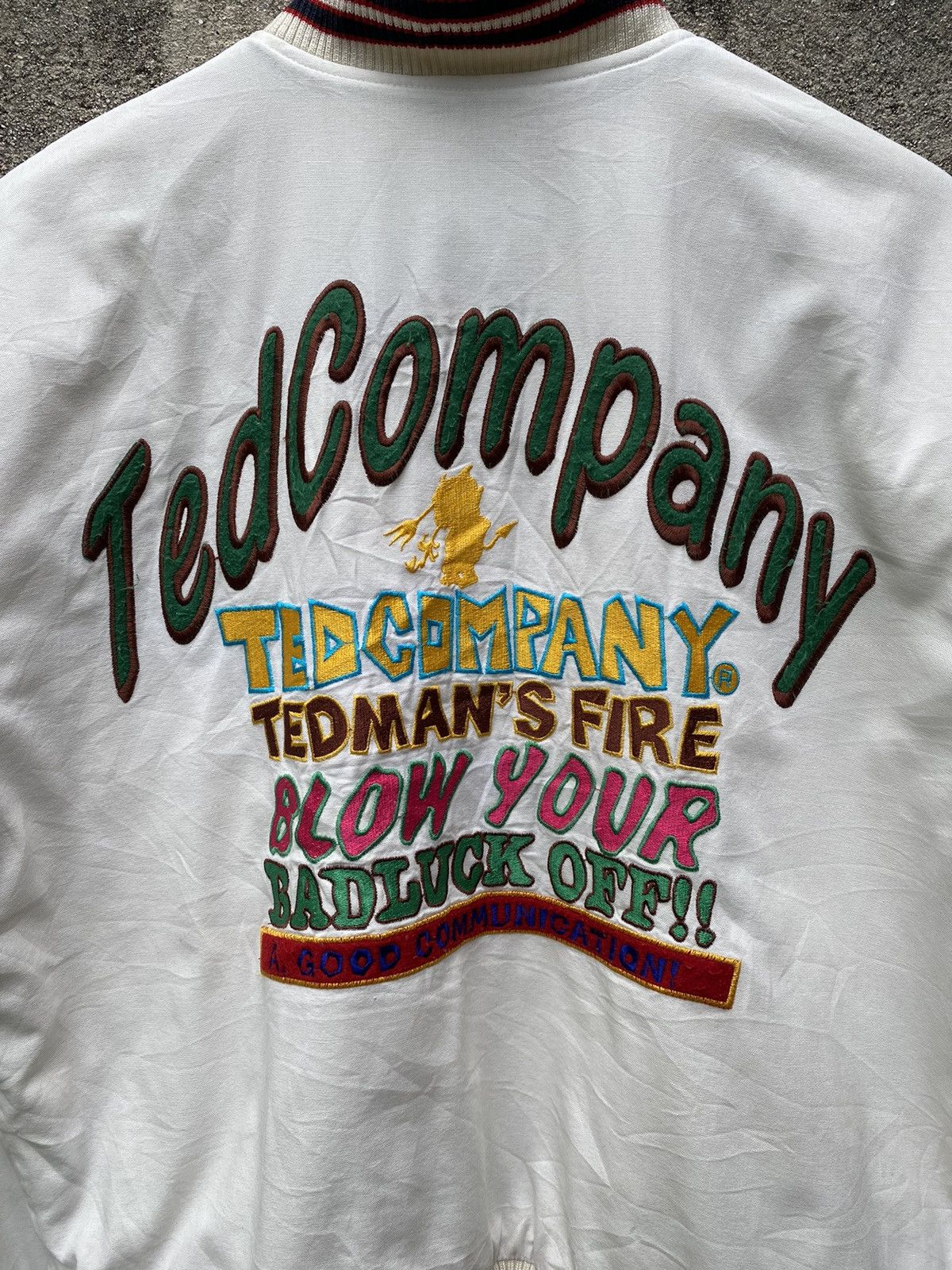Tedman × Vintage Vintage TED COMPANY 1991 Embroidery Varsity Jacket Size US M / EU 48-50 / 2 - 6 Thumbnail