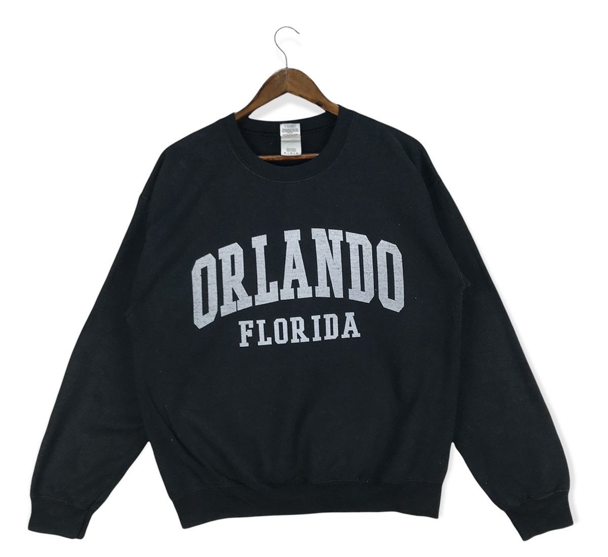 image of Vintage Orlando Florida Sweatshirt in Black, Men's (Size Medium)