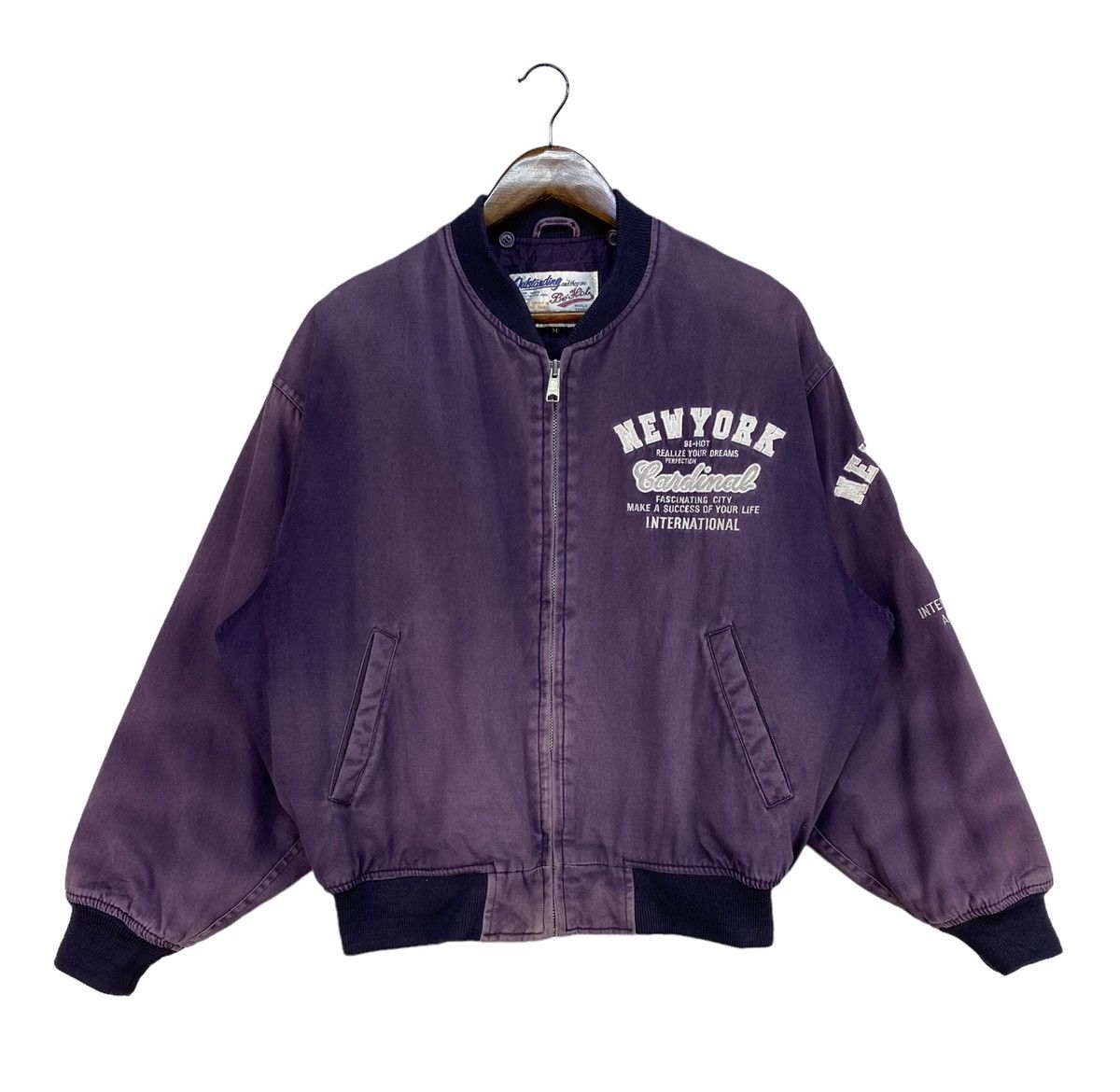 Vintage New York Cardinal Bomber Jacket Size US M / EU 48-50 / 2 - 2 Thumbnail