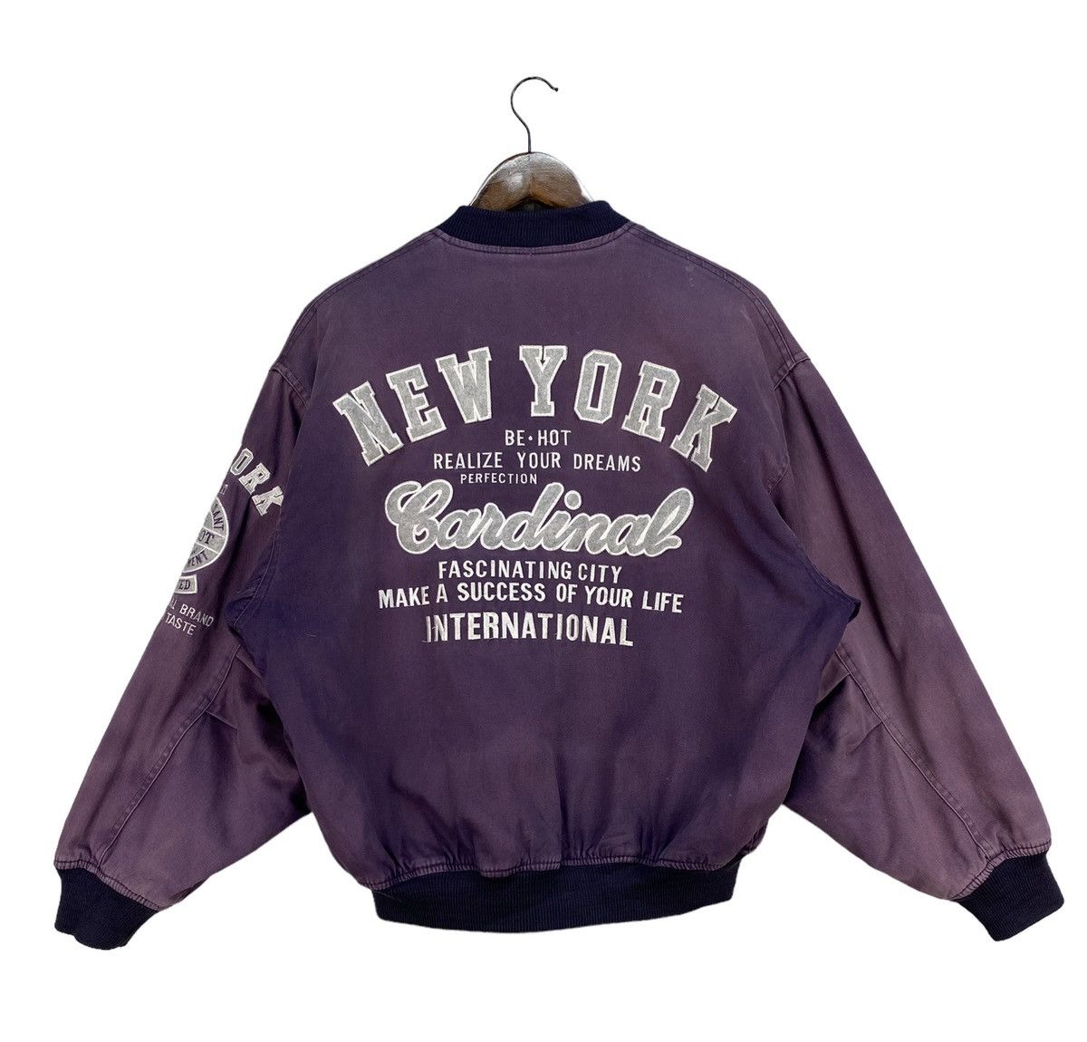 Vintage New York Cardinal Bomber Jacket Size US M / EU 48-50 / 2 - 1 Thumbnail