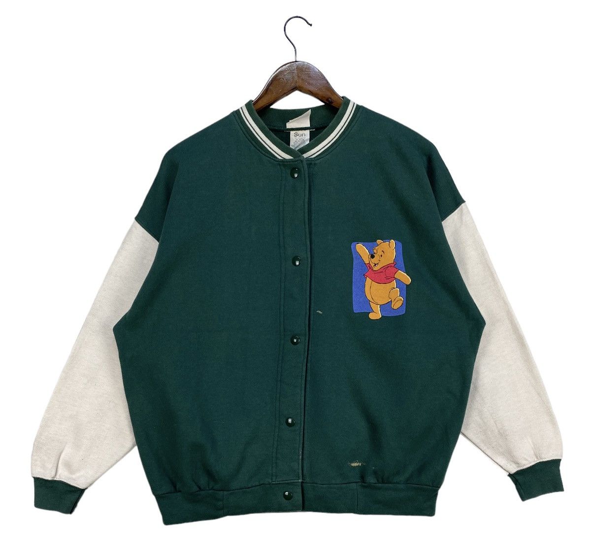 Disney Vintage Winnie The Pooh Varsity Jacket Size US M / EU 48-50 / 2 - 2 Thumbnail