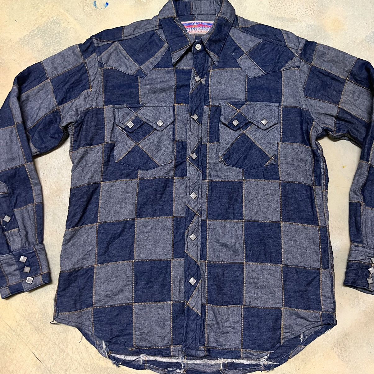 Japanese Brand Patchwork Denim Button Up Shirt Kapital Style Size US M / EU 48-50 / 2 - 3 Thumbnail