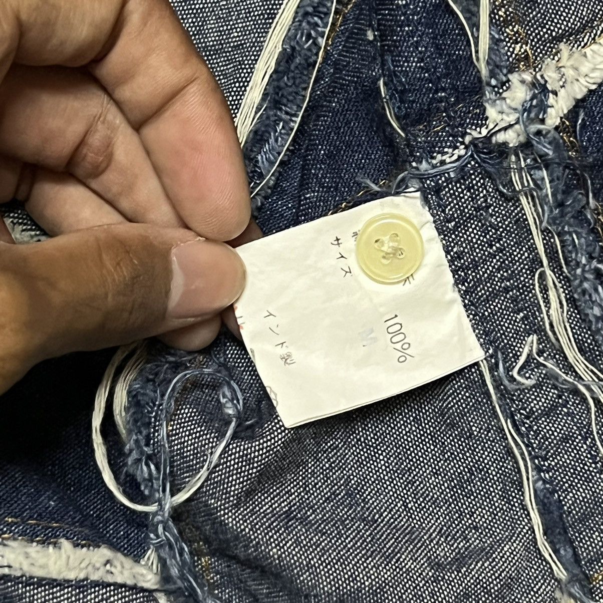 Japanese Brand Patchwork Denim Button Up Shirt Kapital Style Size US M / EU 48-50 / 2 - 11 Thumbnail