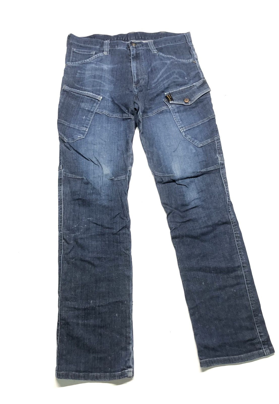 Japanese Brand × Vintage BURTLE BT-2011 CARGO DENIM JAPAN 🇯🇵 Size US 32 / EU 48 - 3 Thumbnail