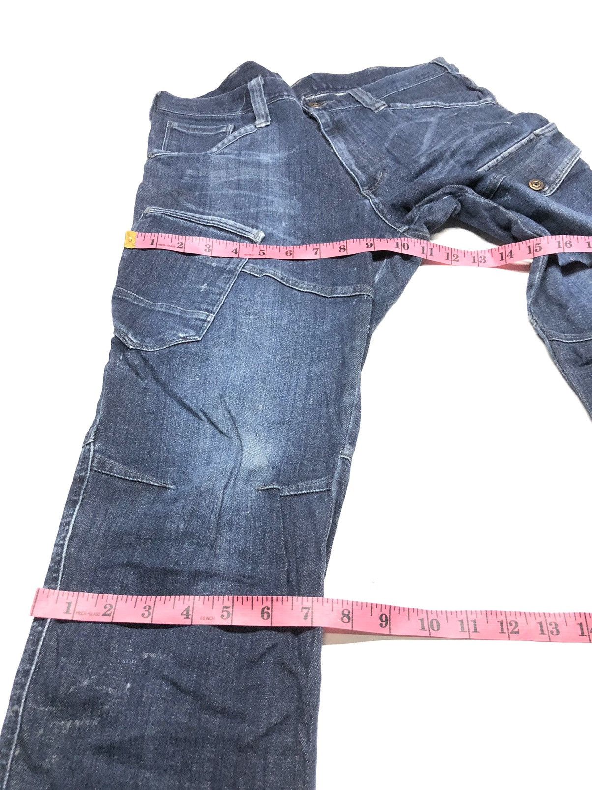 Japanese Brand × Vintage BURTLE BT-2011 CARGO DENIM JAPAN 🇯🇵 Size US 32 / EU 48 - 14 Thumbnail
