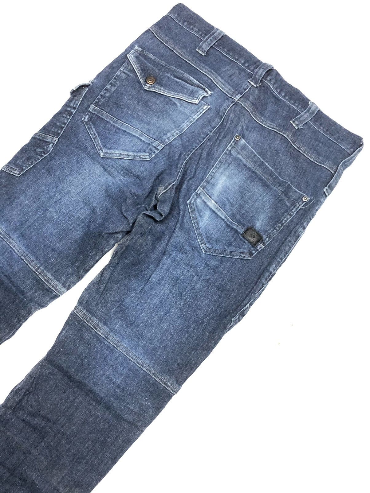 Japanese Brand × Vintage BURTLE BT-2011 CARGO DENIM JAPAN 🇯🇵 Size US 32 / EU 48 - 7 Thumbnail