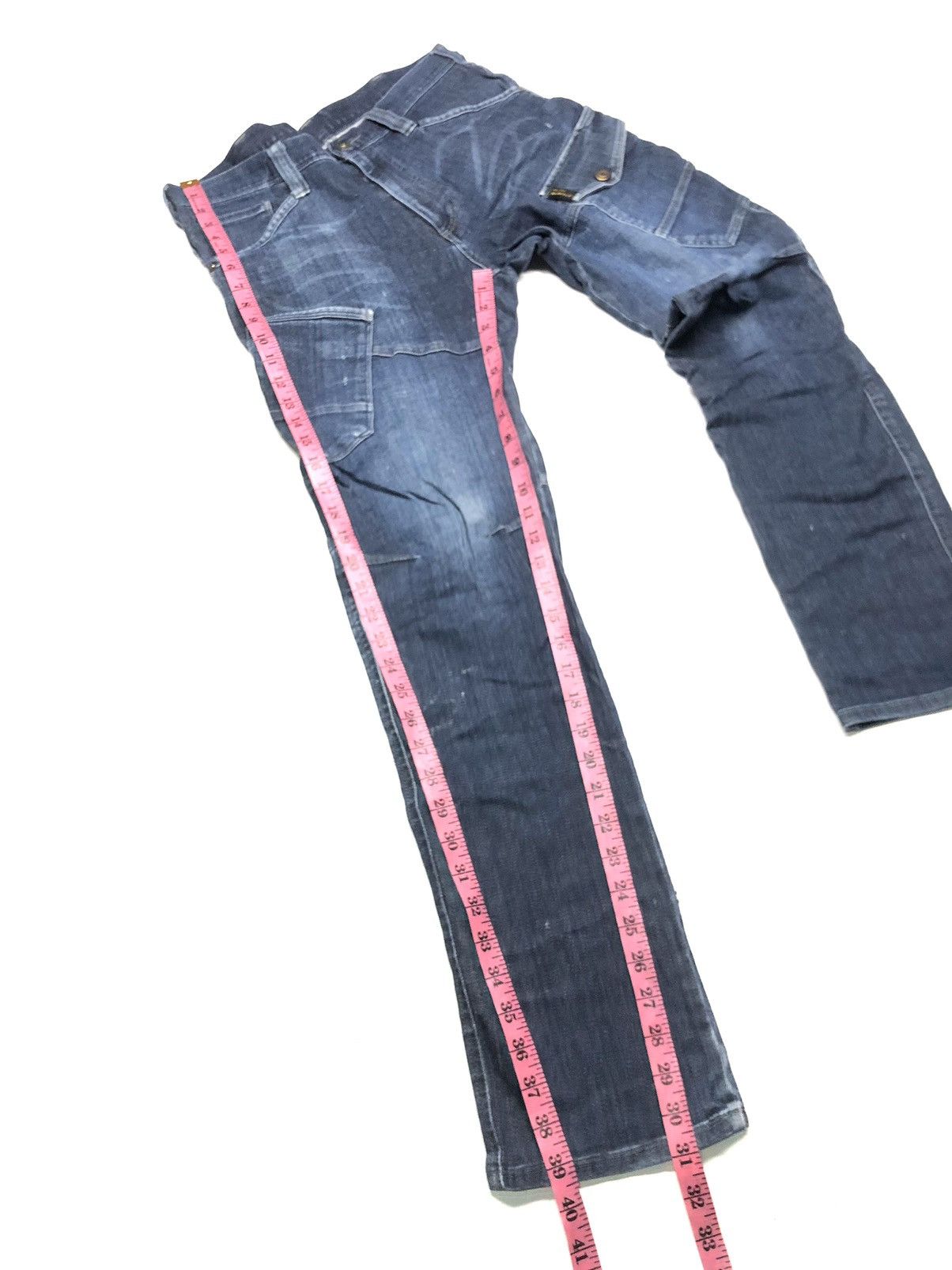 Japanese Brand × Vintage BURTLE BT-2011 CARGO DENIM JAPAN 🇯🇵 Size US 32 / EU 48 - 16 Thumbnail