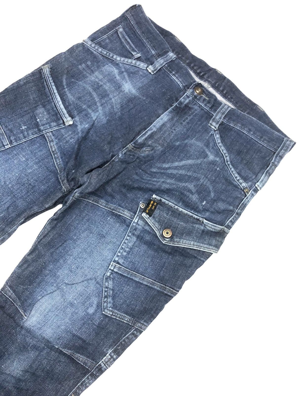Japanese Brand × Vintage BURTLE BT-2011 CARGO DENIM JAPAN 🇯🇵 Size US 32 / EU 48 - 2 Thumbnail