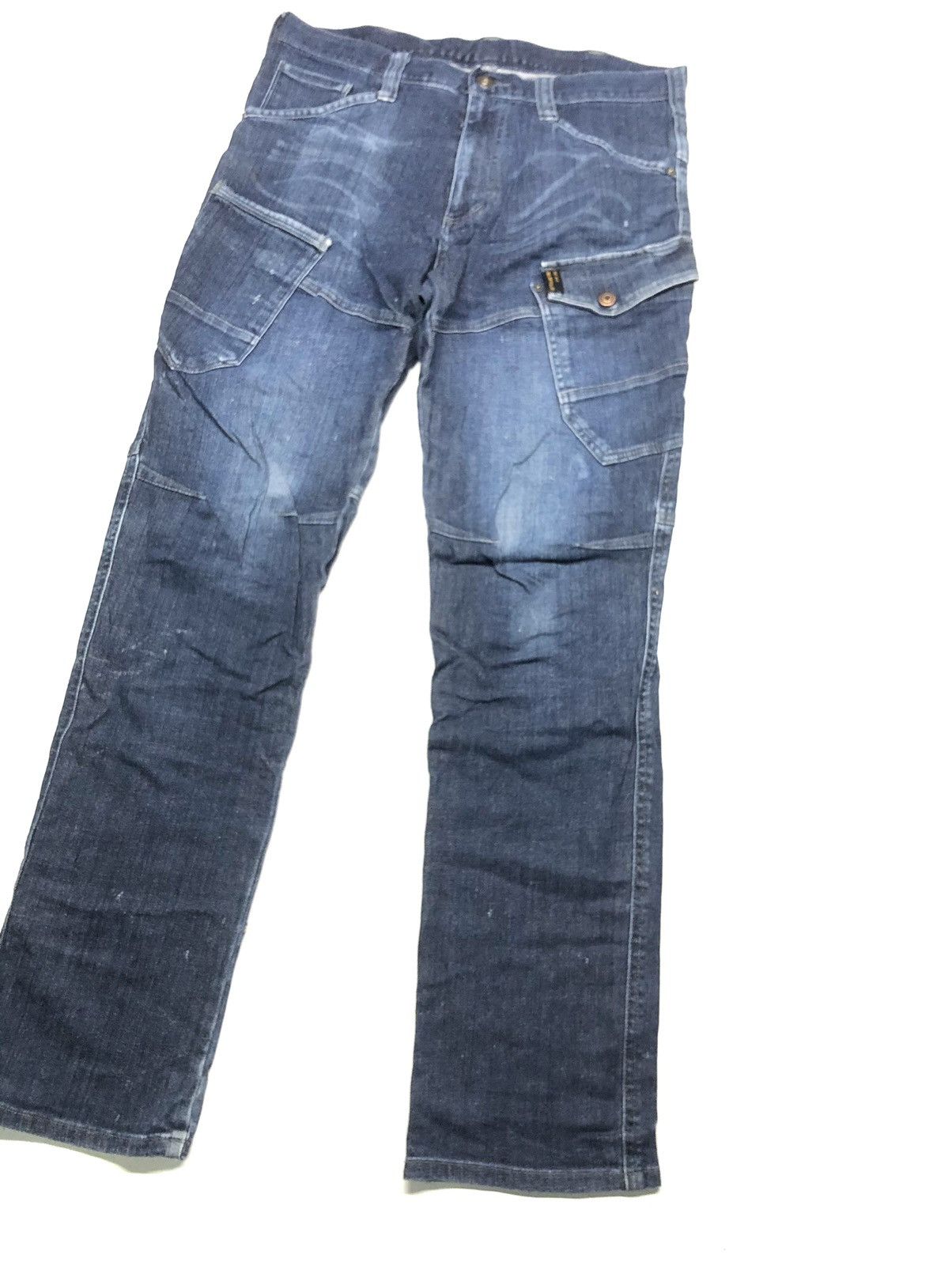 Japanese Brand × Vintage BURTLE BT-2011 CARGO DENIM JAPAN 🇯🇵 Size US 32 / EU 48 - 4 Thumbnail