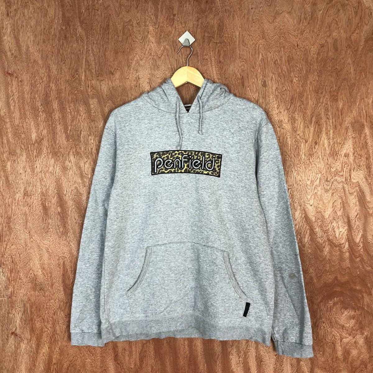 image of Penfield Box Grey Hoodies Sweatshirt 1982, Men's (Size Large)