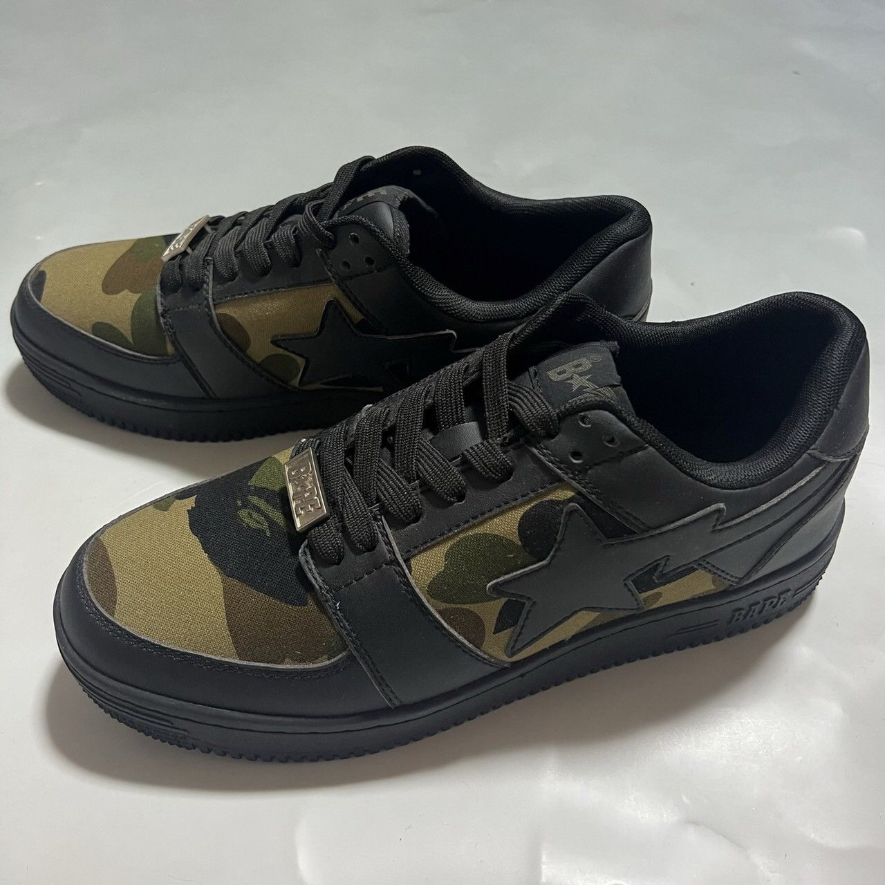 Bape BAPE Sta black/Green camo leather Size US 10 / EU 43 - 2 Thumbnail