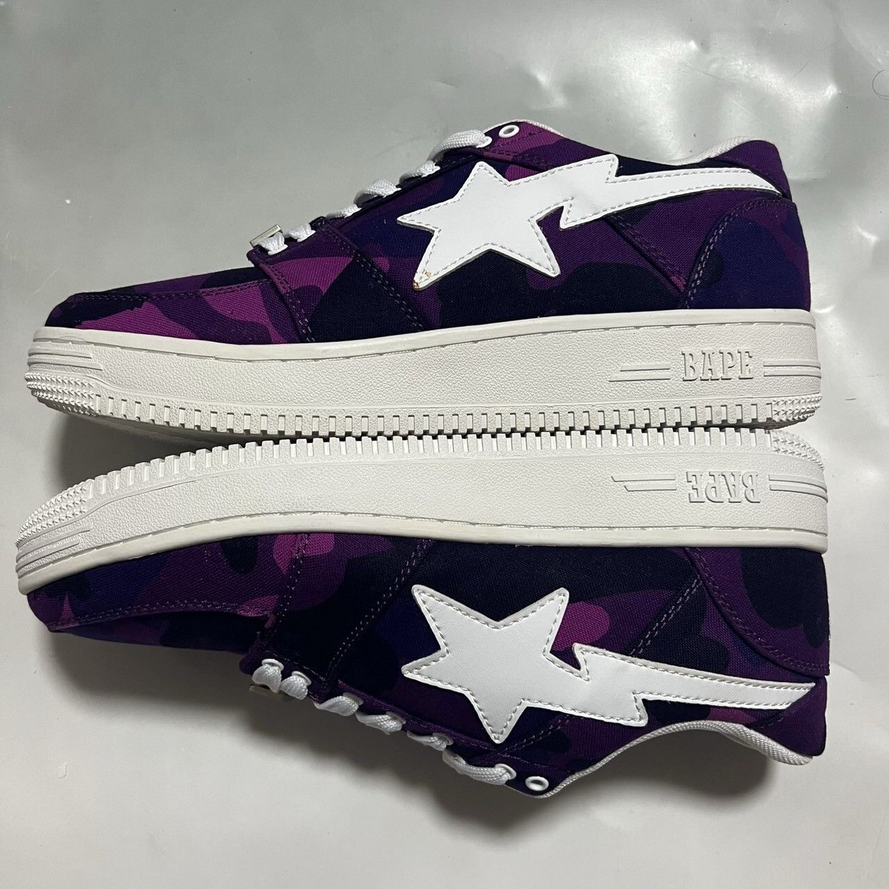 Bape BAPE Sta Navy camo canvas Size US 9.5 / EU 42-43 - 3 Thumbnail