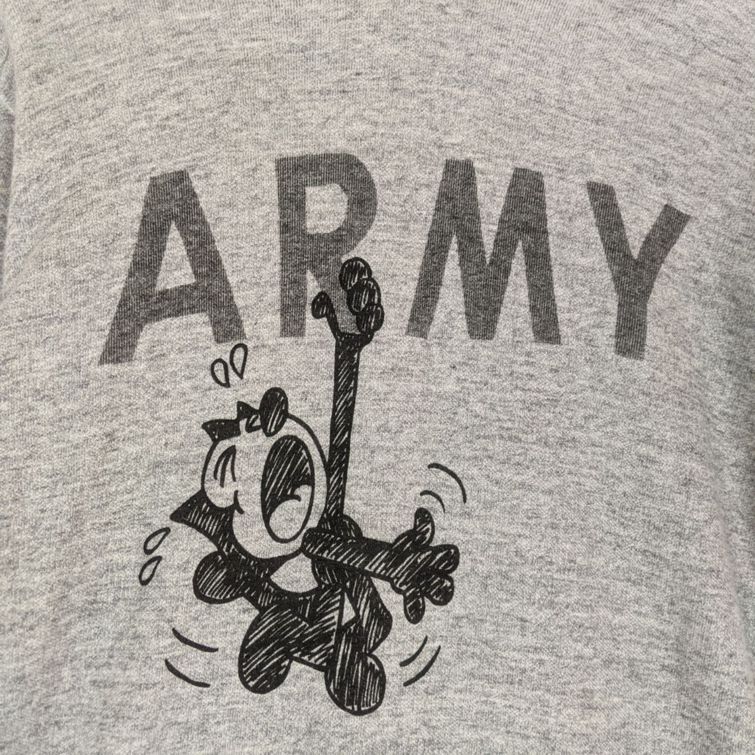 OVER THE STRiPES OVER THE STRIPES Army Cartoon Hoodie Jumper Sweatshirt Size US S / EU 44-46 / 1 - 5 Thumbnail