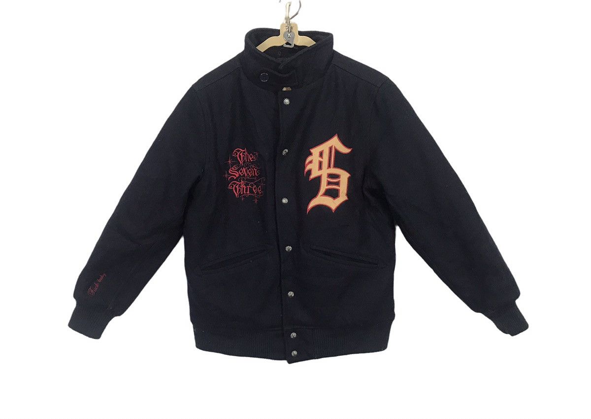 image of Offerthe Seven Three Wool Varsity Jacket, Men's (Size Small)