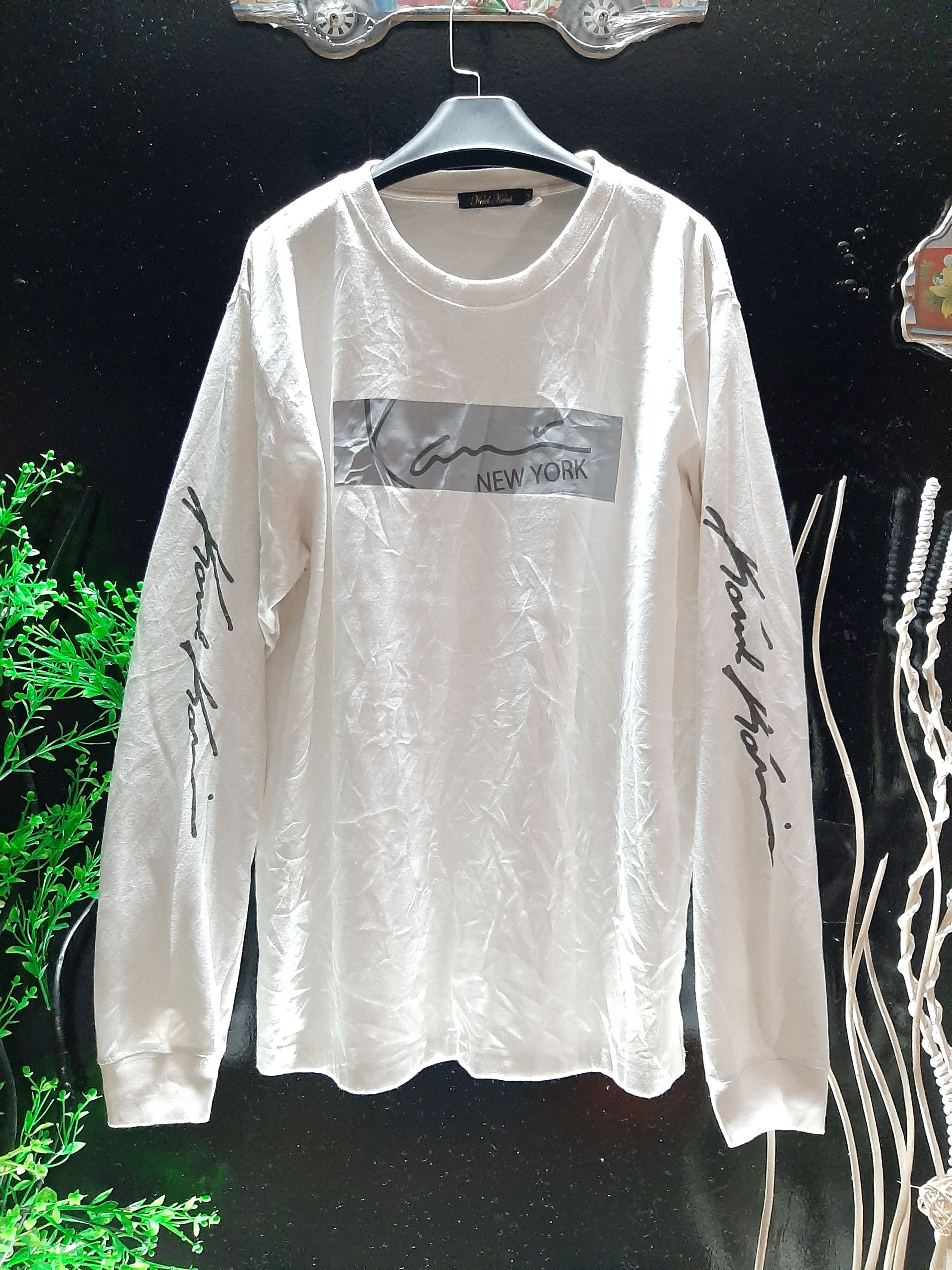 Japanese Brand × Karl Kani KARL KANI NEW YORK LIGHT REFLECTION BOX LOGO LONG SLEVE TEE Size US M / EU 48-50 / 2 - 1 Thumbnail