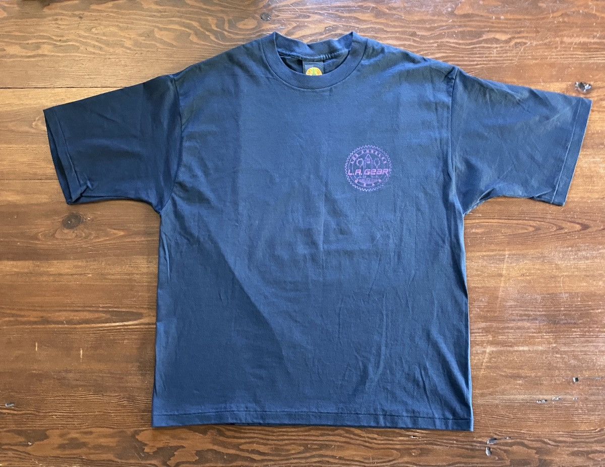 La Gear Vintage 90’s LA Gear Single Stitch Black Tee Size US L / EU 52-54 / 3 - 2 Thumbnail