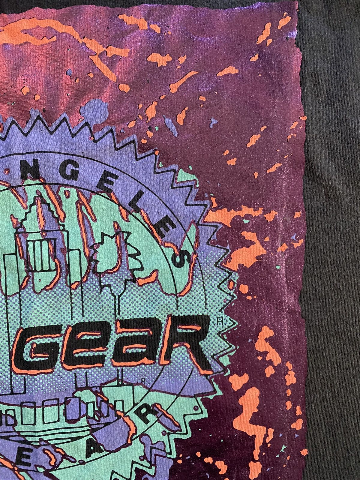 La Gear Vintage 90’s LA Gear Single Stitch Black Tee Size US L / EU 52-54 / 3 - 14 Thumbnail