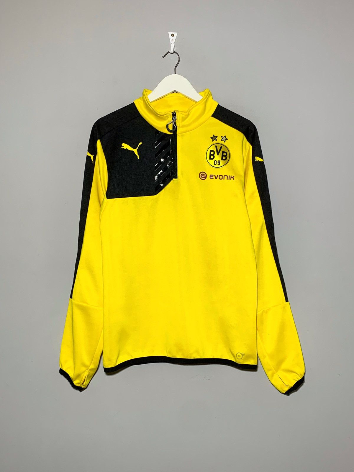 Puma BVB Borussia Dortmund Y2k Streetwear Football 1/4 zip Size US M / EU 48-50 / 2 - 1 Thumbnail