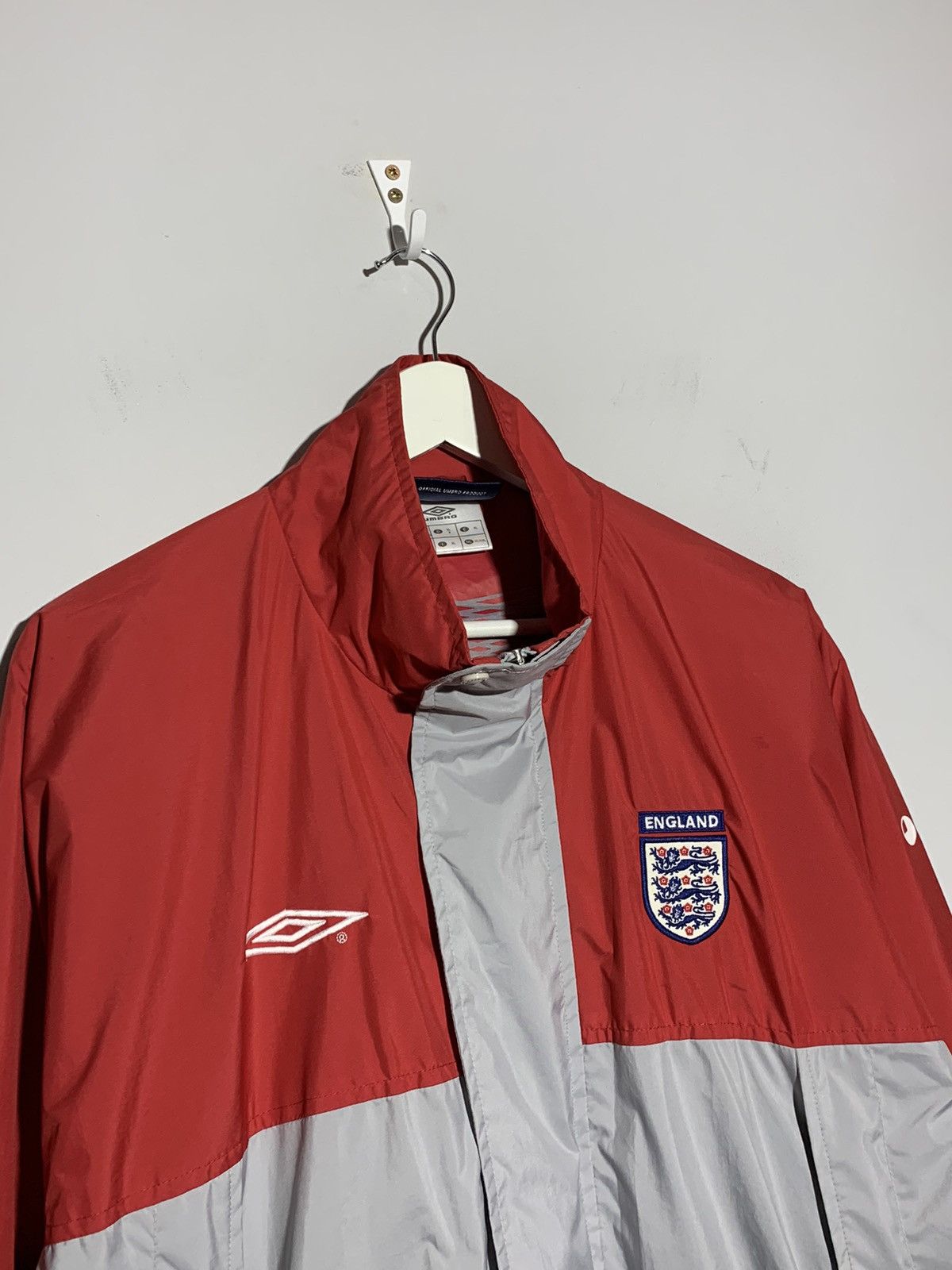 Umbro England Vintage Y2k Streetwear Football Jacket Size US XL / EU 56 / 4 - 3 Thumbnail