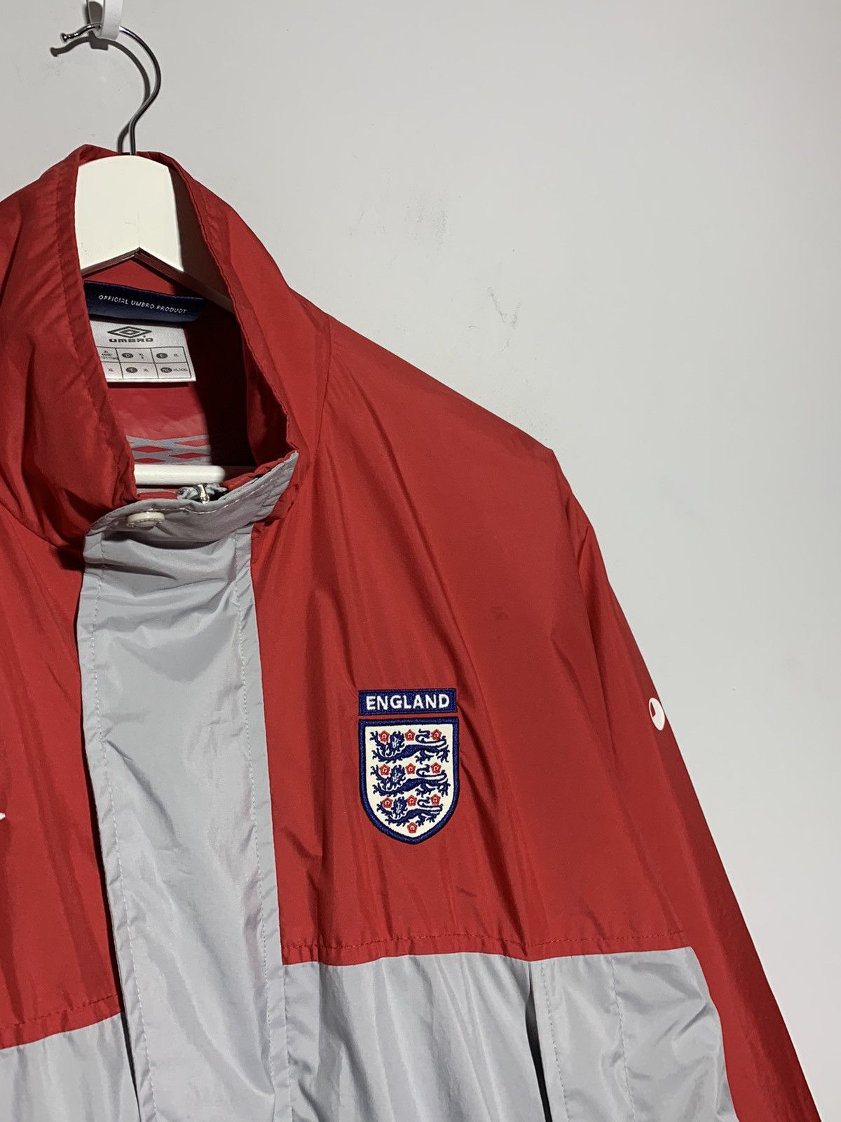Umbro England Vintage Y2k Streetwear Football Jacket Size US XL / EU 56 / 4 - 4 Thumbnail