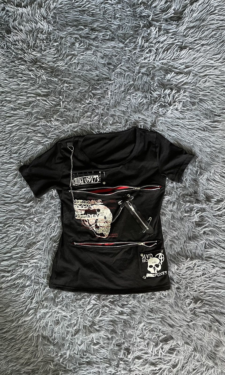 Japanese Brand × Vintage Y2K vintage avant garde punk goth emo bondage t-shirt Size S / US 4 / IT 40 - 1 Thumbnail